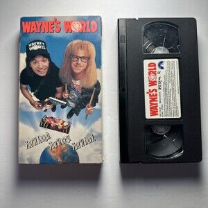 Waynes World (VHS, 1992) Comedy Movie Mike Myers Dana Carvey
